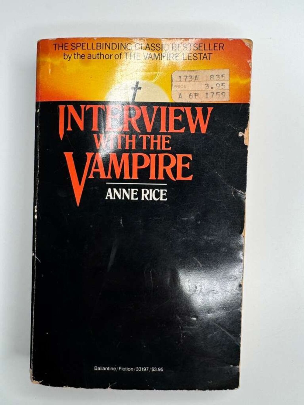 INTERVIEW WITH THE VAMPIRE Paperback Book ANNE RICE 1985 Horror